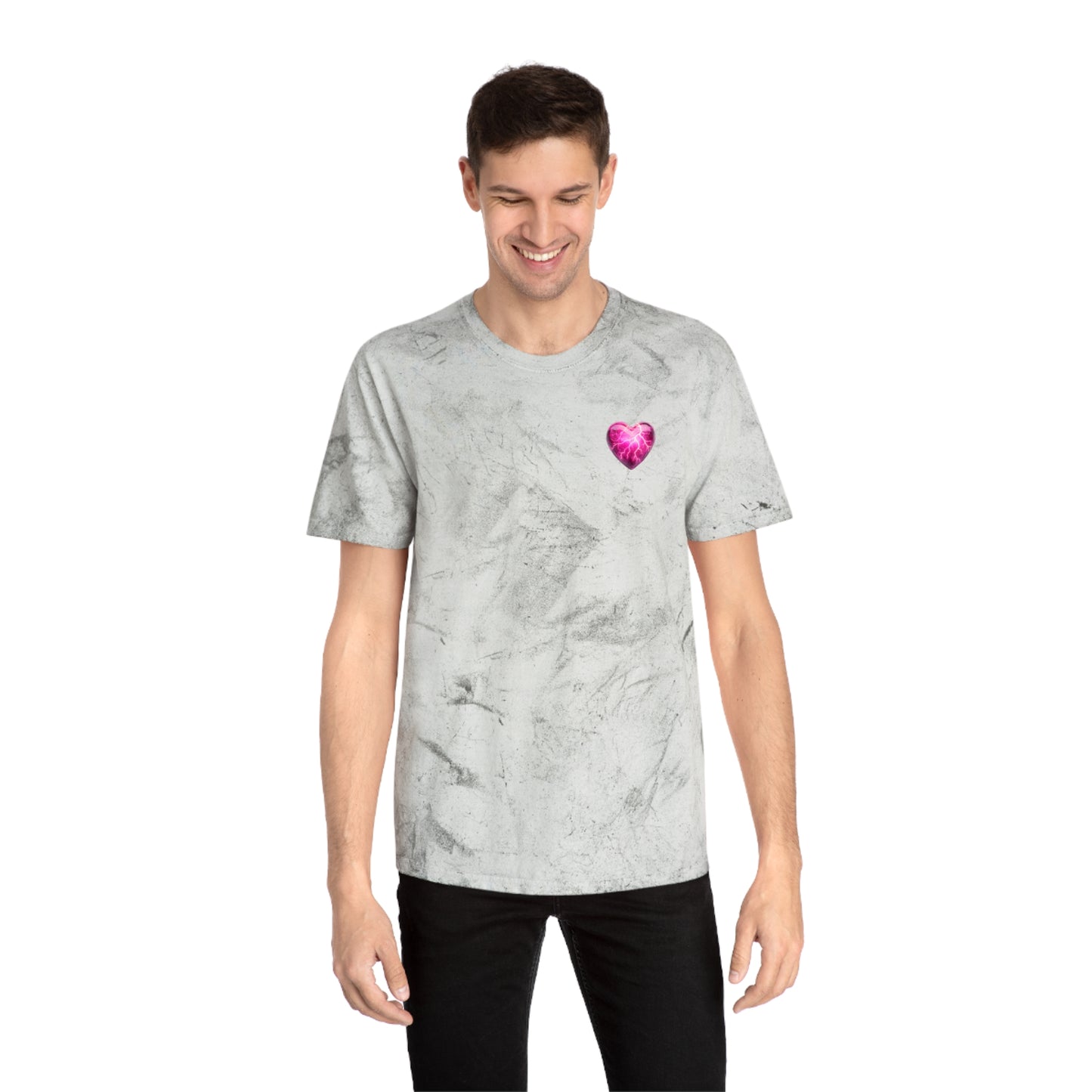 Color Blast Lightning Heart T-Shirt