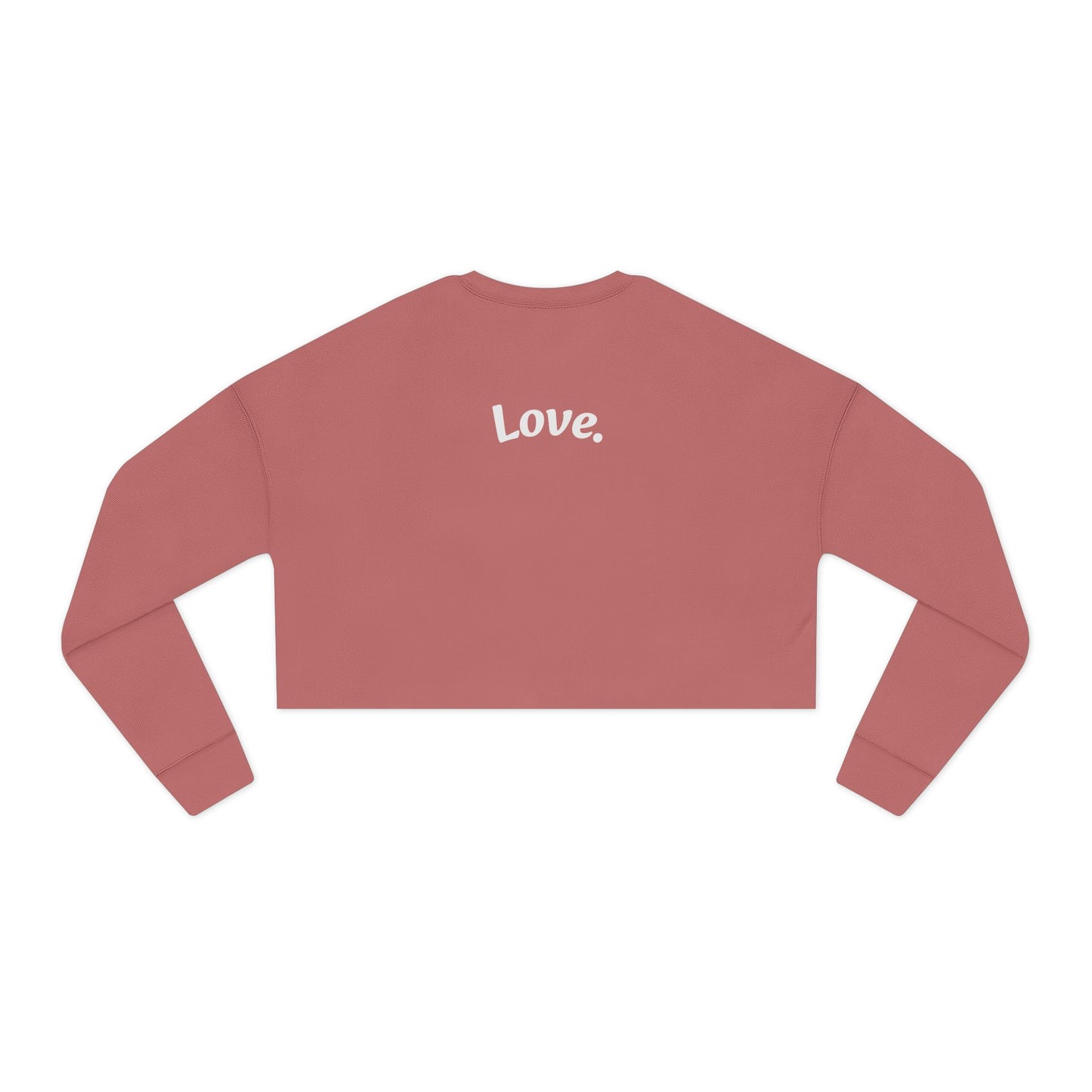 Lightning Heart Design Women's Cropped Sweatshirt