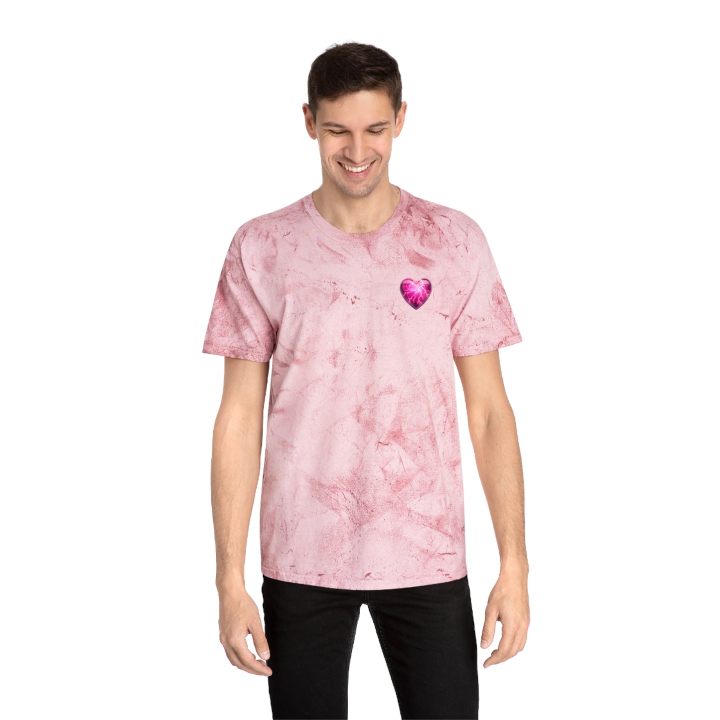 Color Blast Lightning Heart T-Shirt