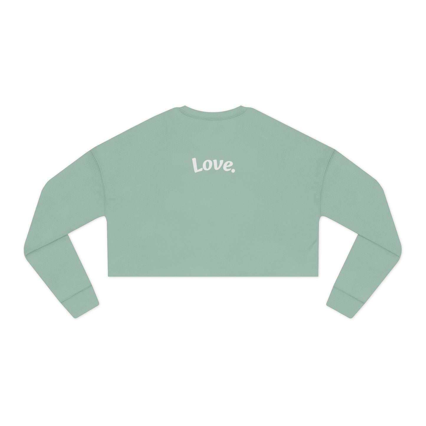 Lightning Heart Design Women's Cropped Sweatshirt