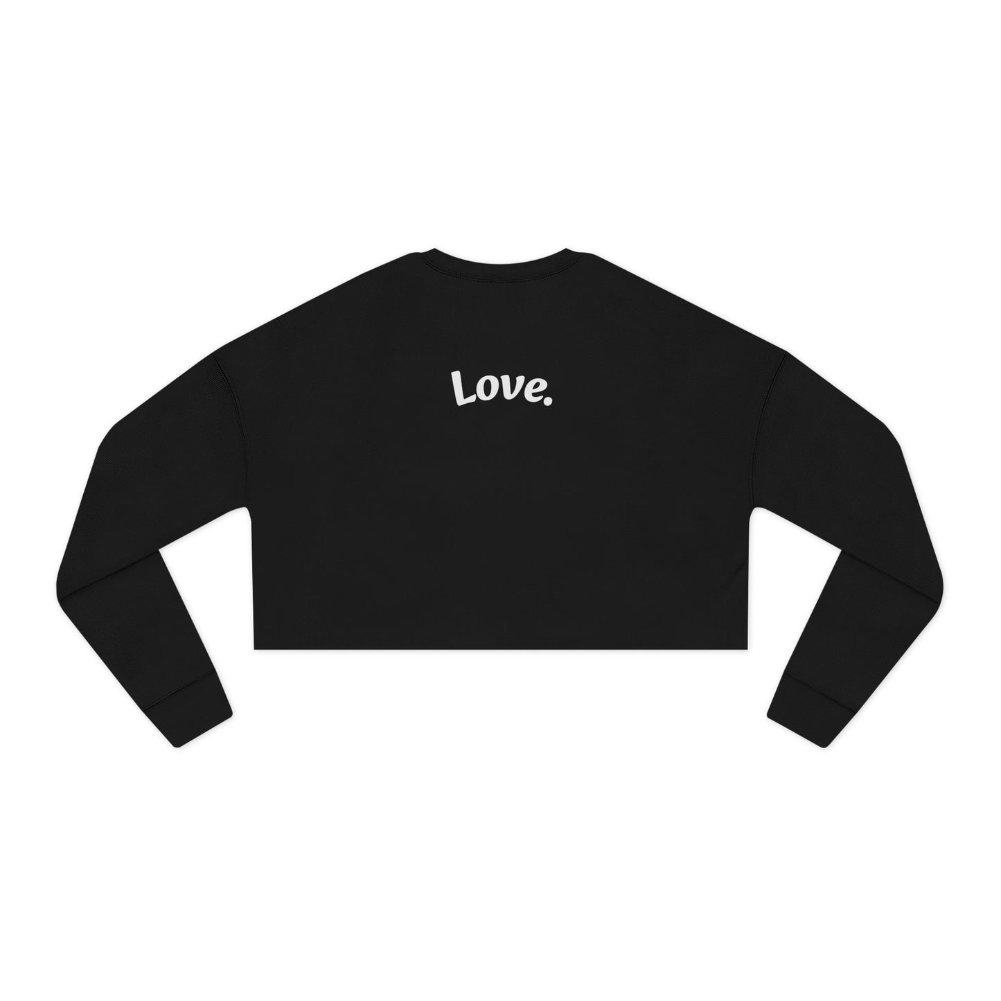 Lightning Heart Design Women's Cropped Sweatshirt