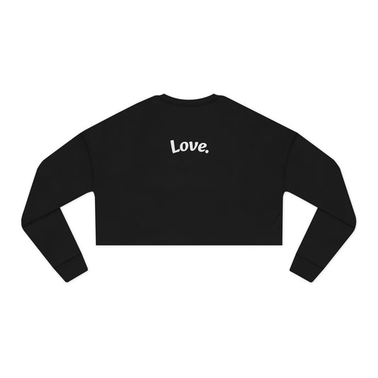 Lightning Heart Women's Cropped Sweatshirt