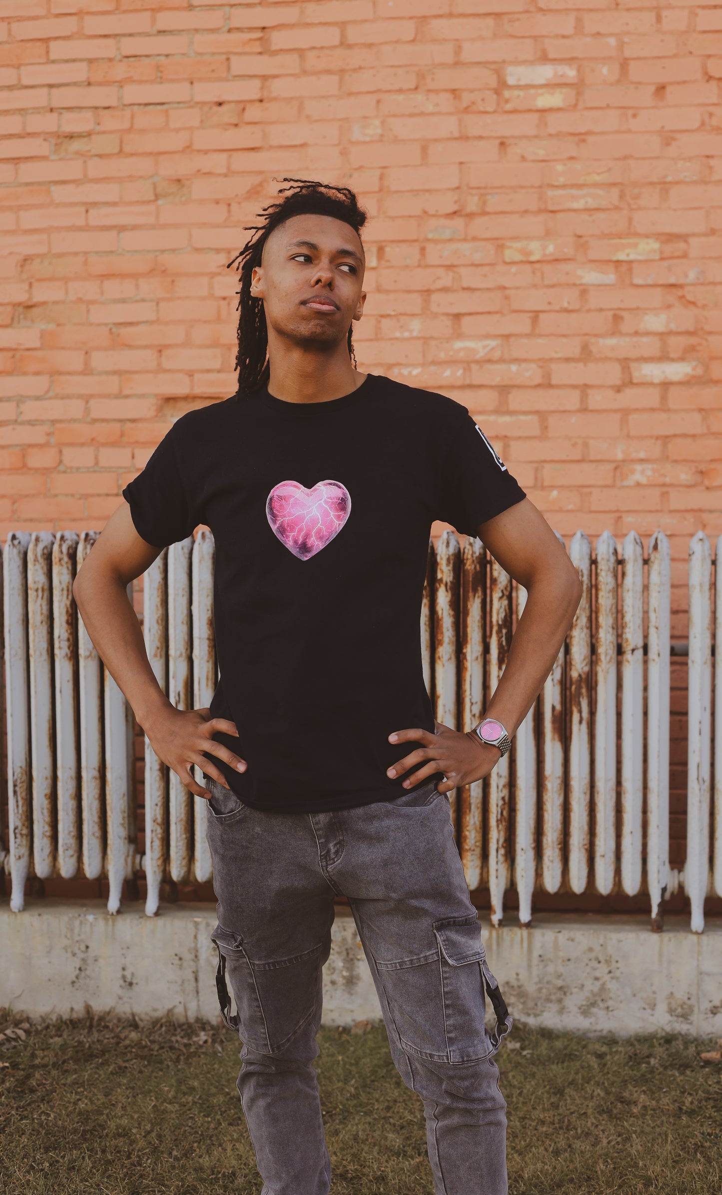 Lightning Heart T Shirt