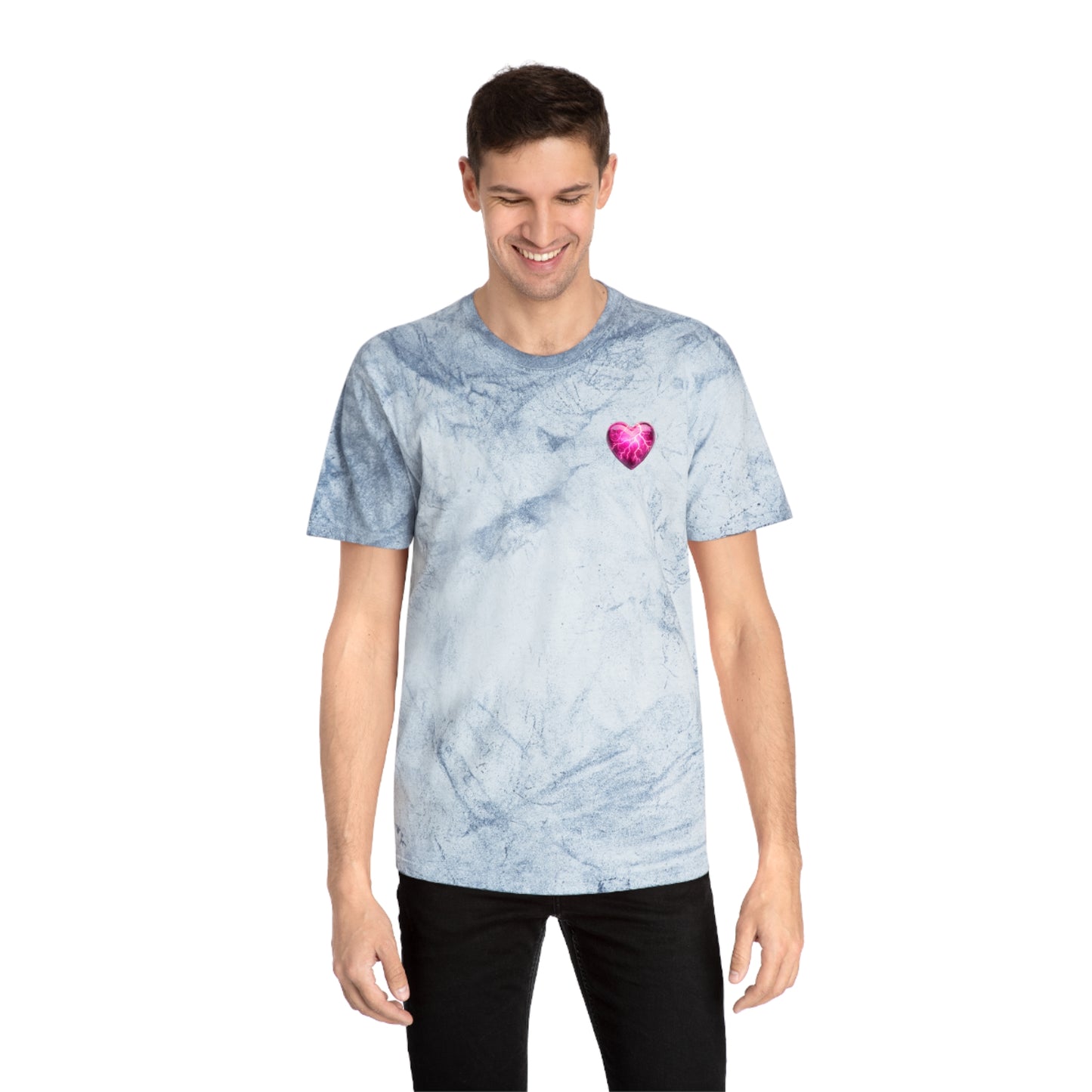 Color Blast Lightning Heart T-Shirt