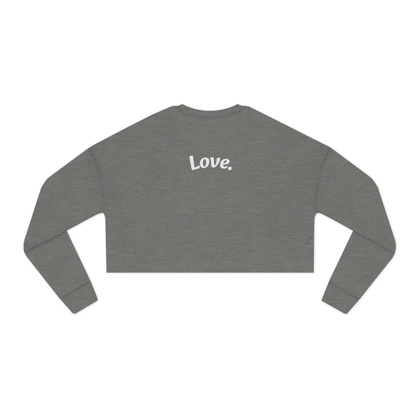 Lightning Heart Design Women's Cropped Sweatshirt