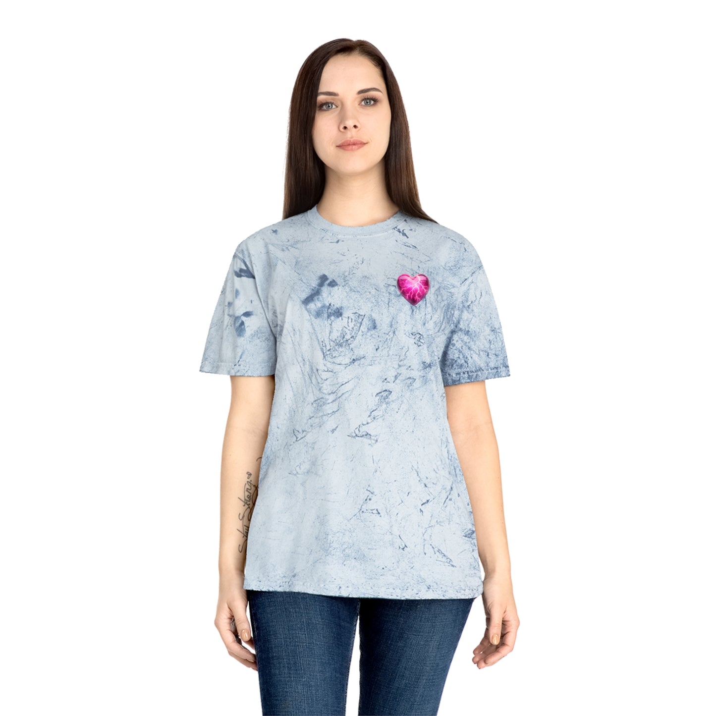 Color Blast Lightning Heart T-Shirt