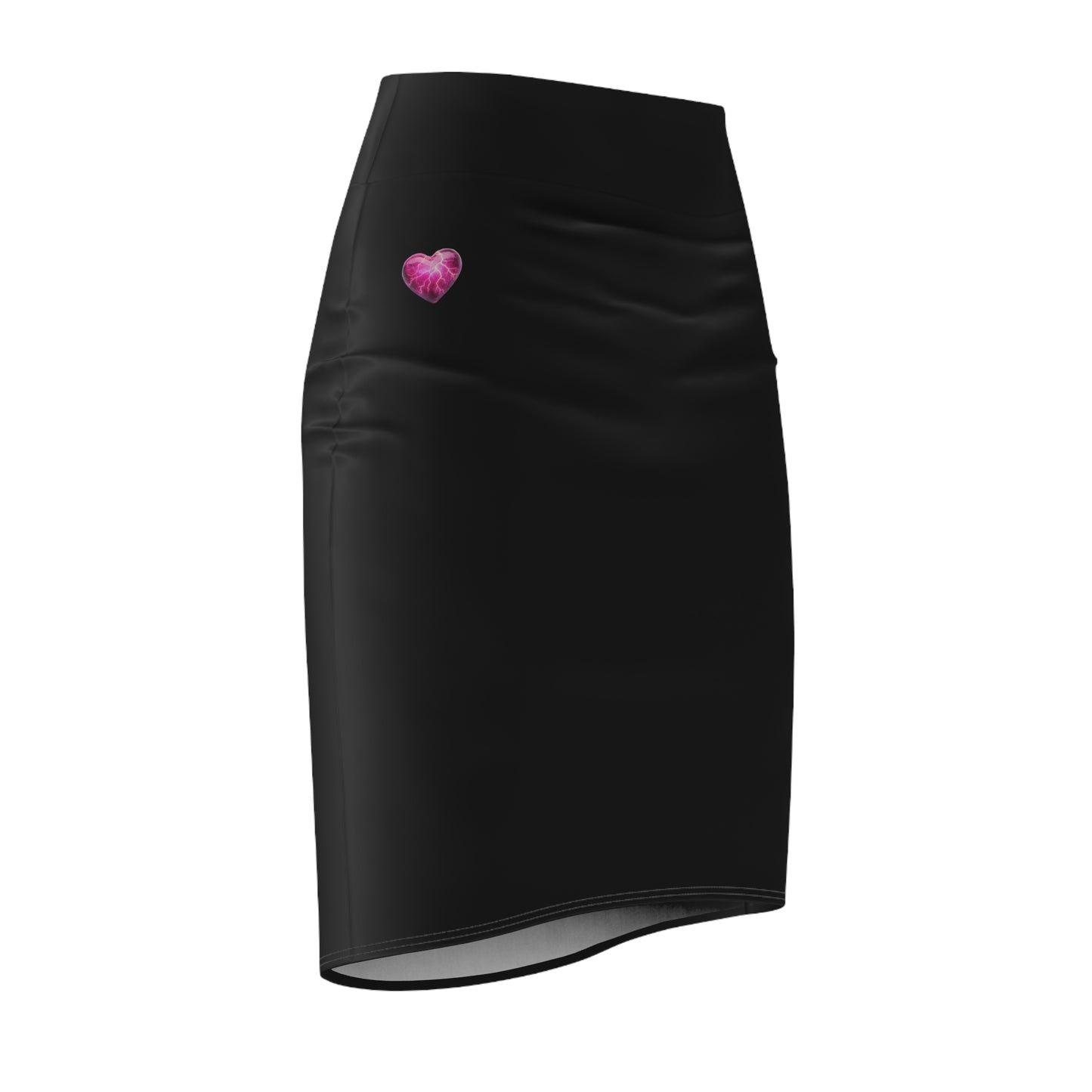 Lightning Heart Pencil Skirt