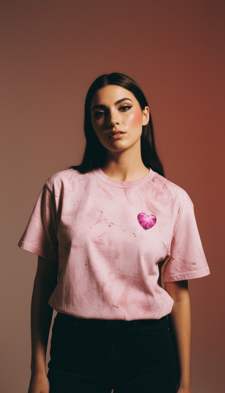 Color Blast Lightning Heart T-Shirt