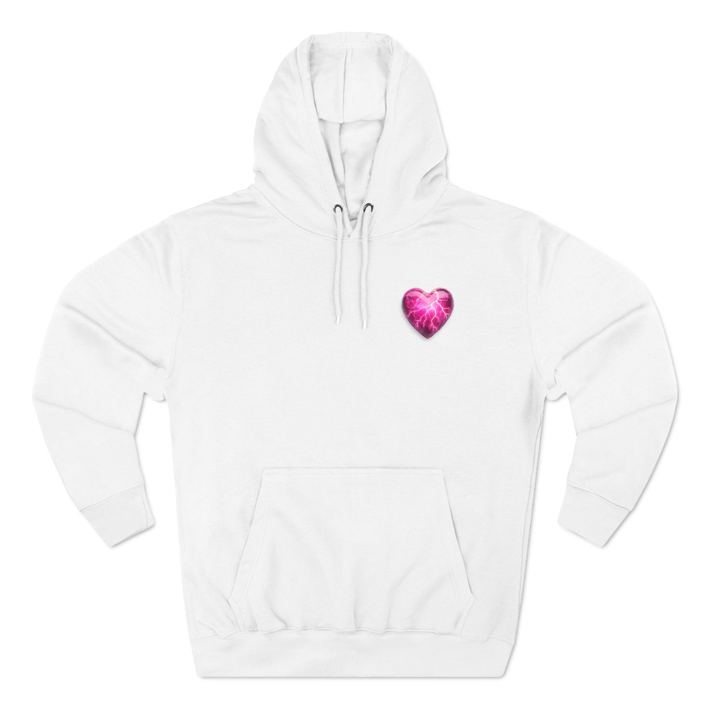 DG Fleece Pink Heart Hoodie