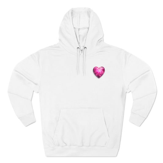 DG Fleece Pink Heart Hoodie