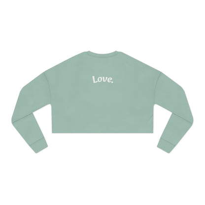 Lightning Heart Women's Cropped Sweatshirt