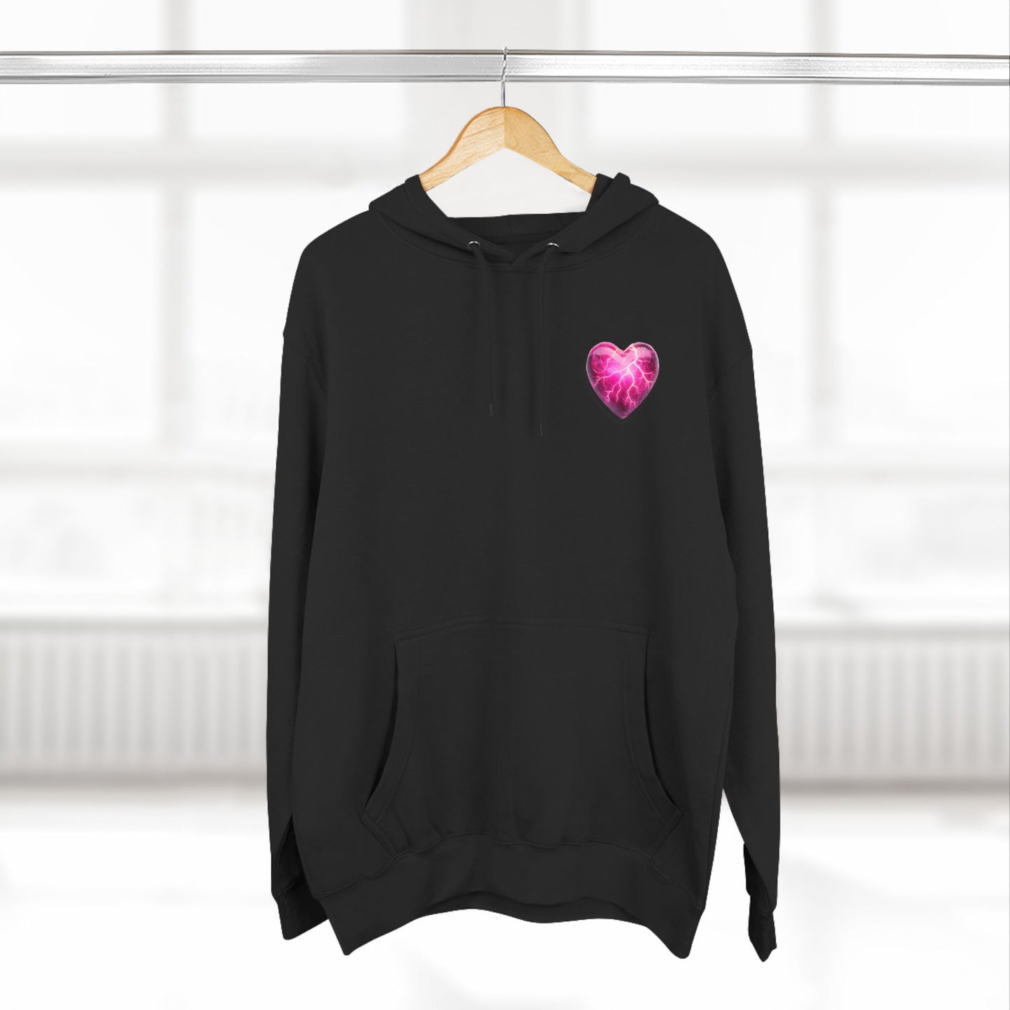 DG Fleece Pink Heart Hoodie