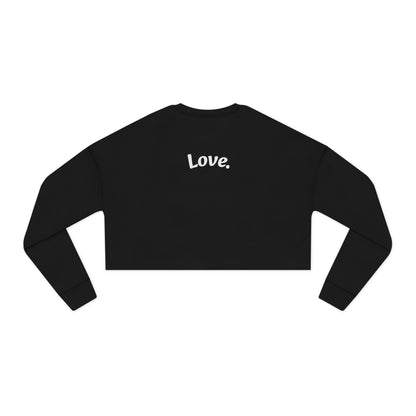 Lightning Heart Women's Cropped Sweatshirt