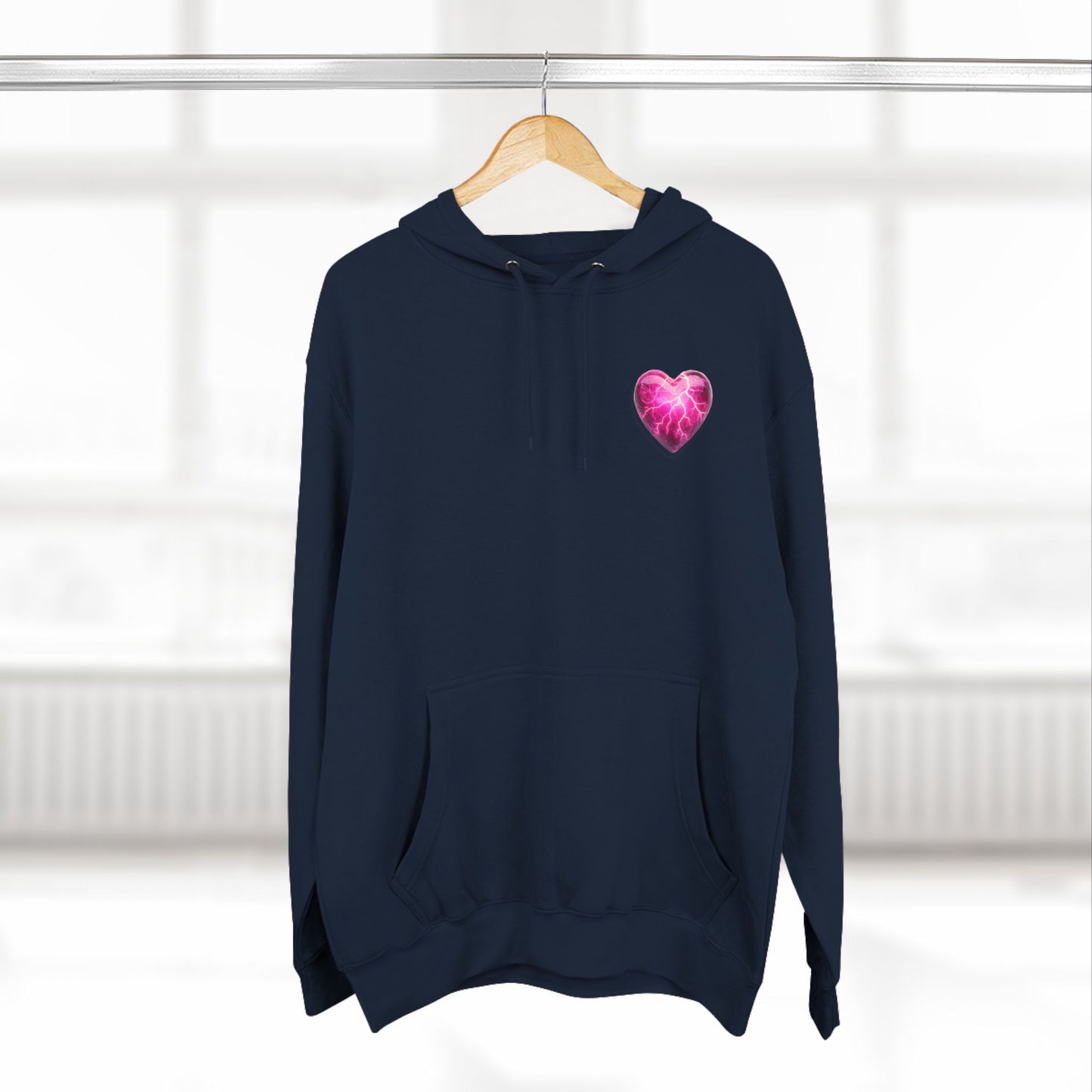 DG Fleece Pink Heart Hoodie