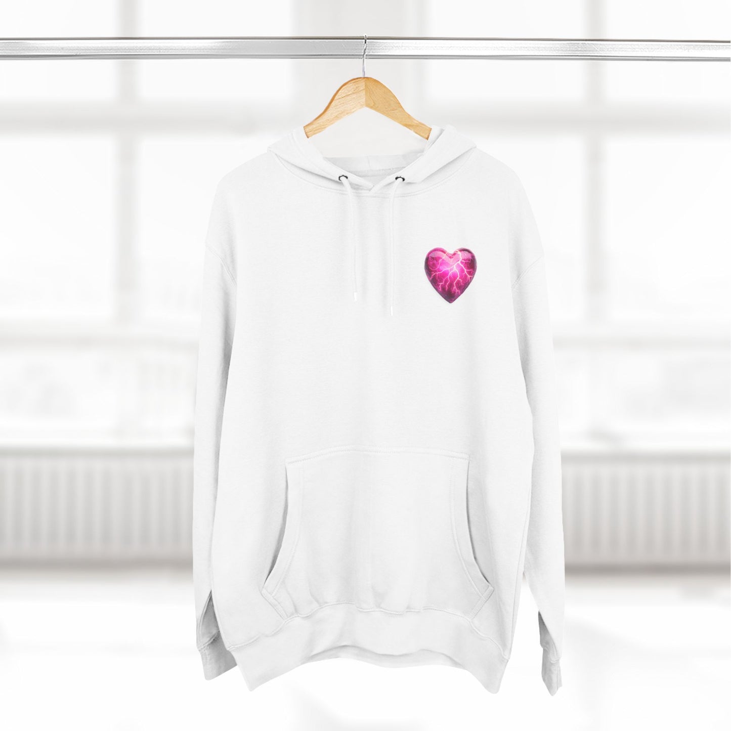 DG Fleece Pink Heart Hoodie