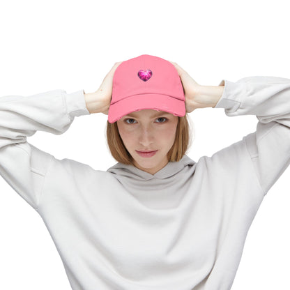 Lightning Heart Distressed Unisex Cap