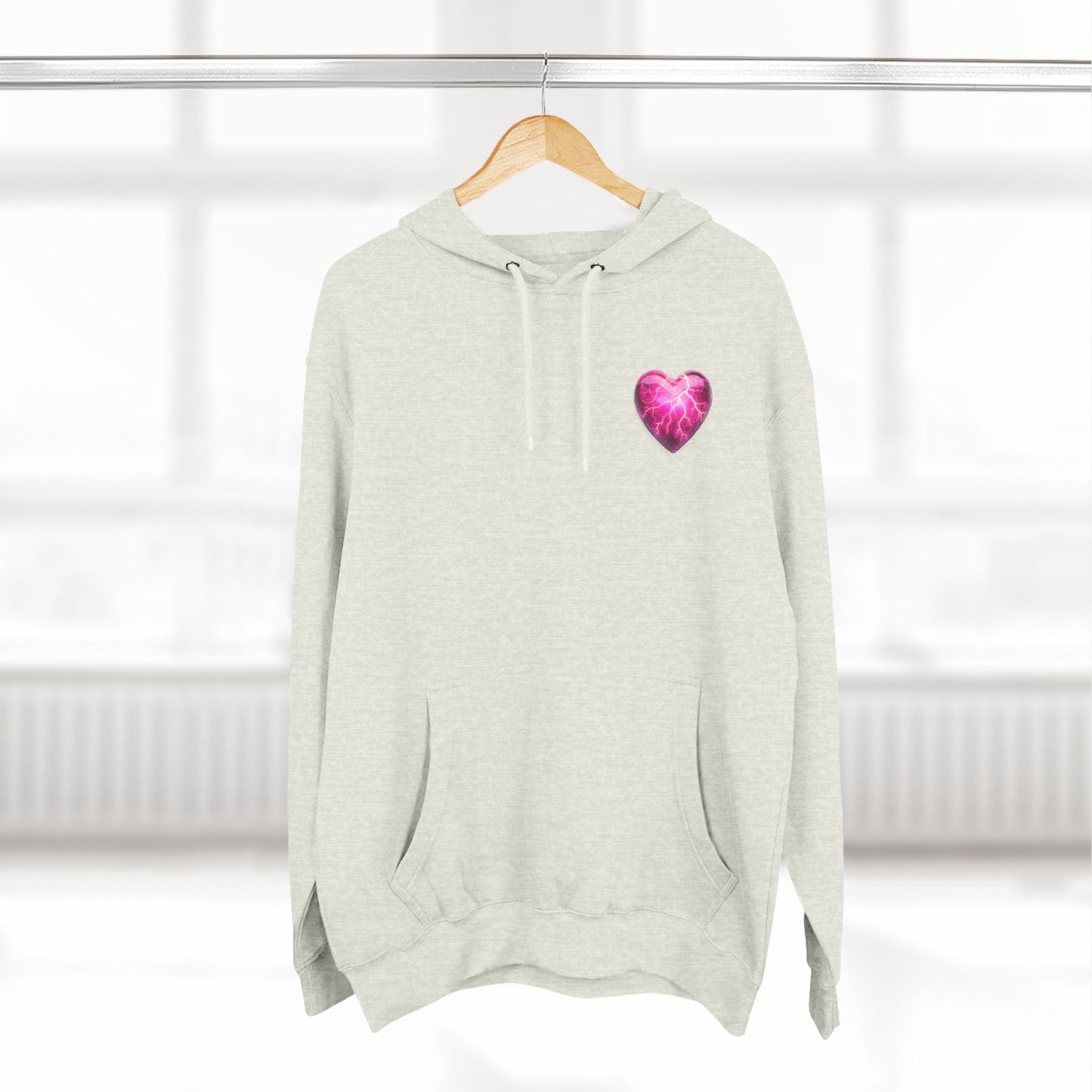 DG Fleece Pink Heart Hoodie