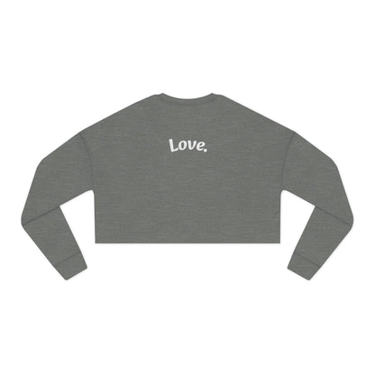 Lightning Heart Women's Cropped Sweatshirt
