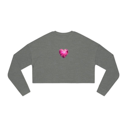 Lightning Heart Women's Cropped Sweatshirt