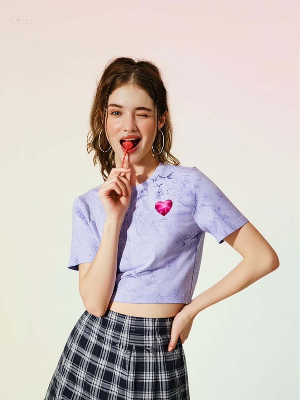 Color Blast Lightning Heart T-Shirt