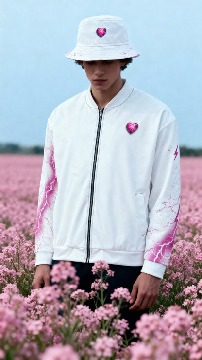 Lightning Heart Bomber Jacket
