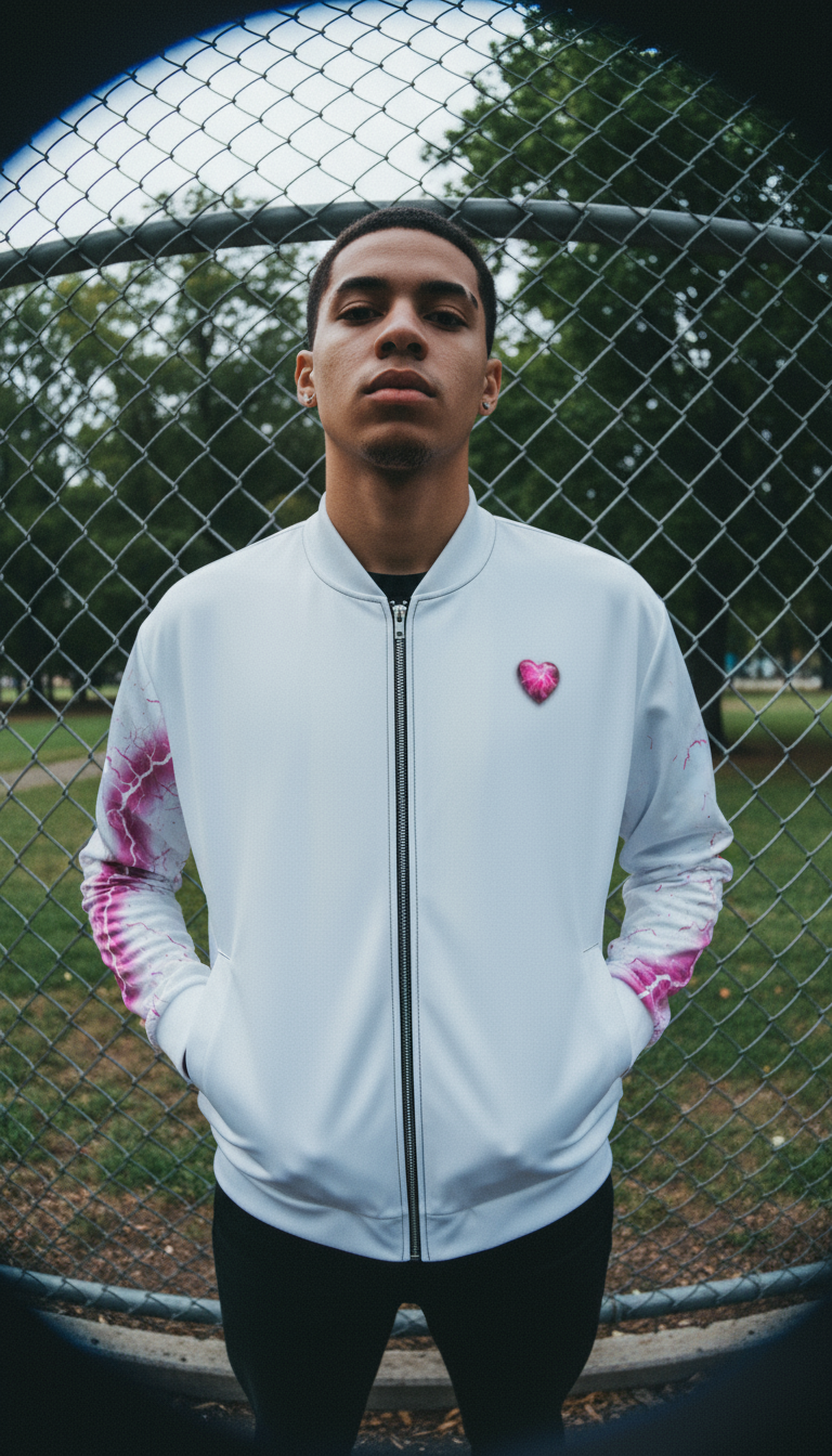 Lightning Heart Bomber Jacket